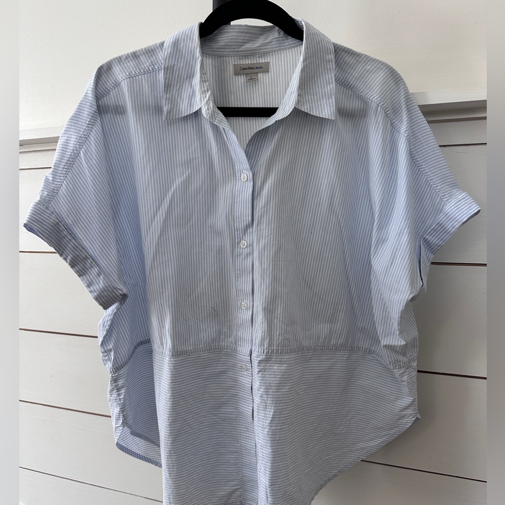 Calvin Klein Striped Blouse, large